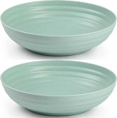 Plasticforte Kommetjes/schaaltjes - 4x - dessert/ontbijt - kunststof - D22 x 5.5 cm - mintgroen