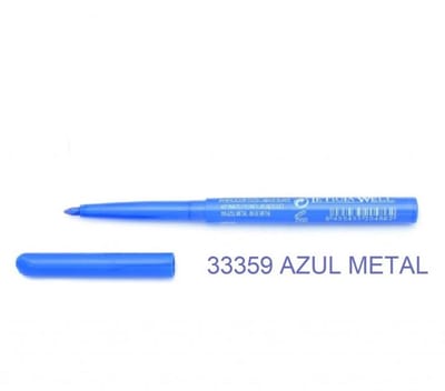 Leticia Well - Blauw Metallic/Blue lippotlood en oogpotlood draaibaar zacht / Automatic Eyeliner Lipliner Soft - Nummer 33359 - 1 stuks