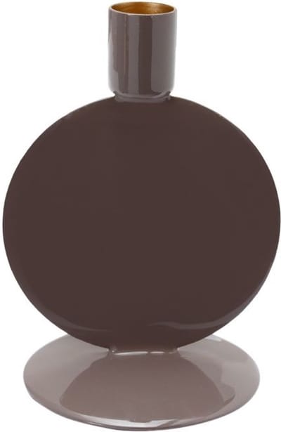 Kandelaar - Branded by - kandelaar ginny taupe - 14 cm hoog