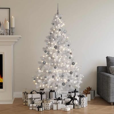 vidaXL - Kunstkerstboom - met - verlichting - en - kerstballen - 620 - takken - 180 - cm