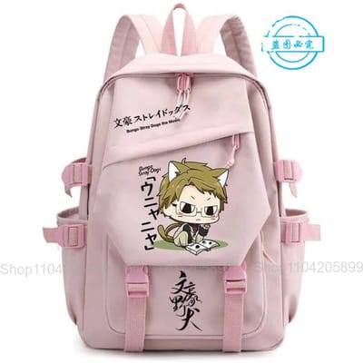 Bungo Stray Dogs Rugzak Anime Mochila Student Schooltas Jongens Meisjes Boekentas Mode Cosplay Laptop Buiten Reizen Rugzak 17 Inches