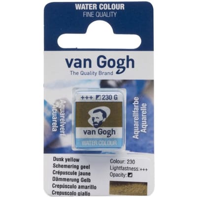 Peinture aquarelle van Gogh godet Crépuscule Jaune 230 jaune
