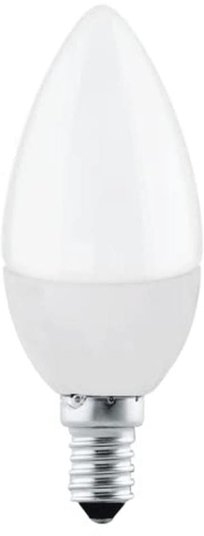 Warm witte LED E14 Edison kaarslamp - 5 Watt (40W equivalent), 470 Lumen, Opaal glas, 2700K, Ø 3,7 cm