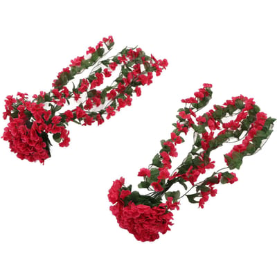 2 STKS Kunstmatige Violette Hangbloemen Simulatie Plastic Nep Planten voor Decoratie Tuin Patio
