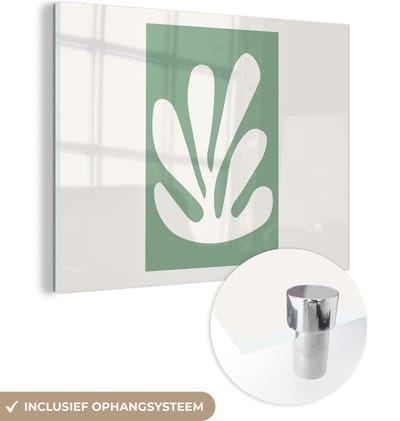 MuchoWow® Glasschilderij 160x120 cm - Schilderij acrylglas - Matisse - Groen - Oude meesters - Foto op glas - Schilderijen