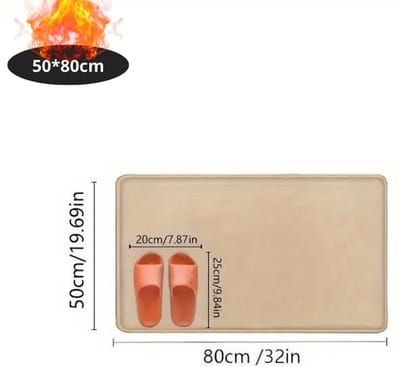 Nivard Badmat - Douchemat - Antislip - Wc Mat - Toiletmat - Badkamermat - Beige - 50x80