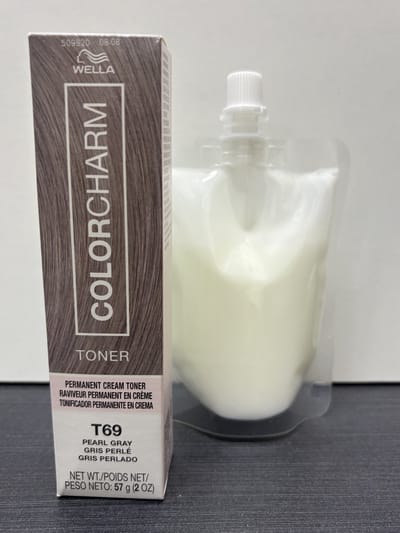 Wella Color Charm Permanent Creme Toner - T69 + developer - Pearl Gray - Wella Toner - Haartoner - Assig haar - Ashy hair - Platinum - Lichtblond