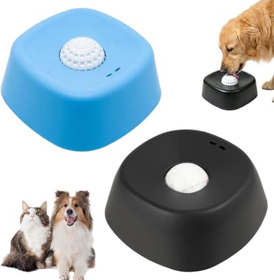 Voedingskommen voor honden, likmatten voor honden, likspeelgoed voor honden, likkommen, slow-feed-voedingskommen voor katten, bevorderen een gezonde voeding en een langzame spijsvertering (blauw，zwart)