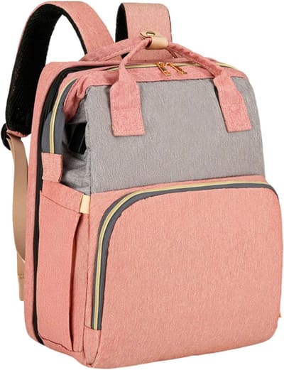 Waterproof Luiertas - Draagtas Organizer - Baby Verzorgen - Lichtgewicht Ontwerp - 31x19x39cm - Roze