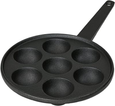 MMP® Poffertjespan - Poffertjespannen - Zwart = 20cm x 20cm x 3cm