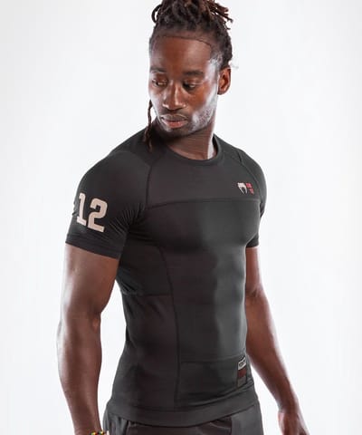 Venum Loma 08-12 Rash Guard Compressie T-shirt S/S Zwart - XXL