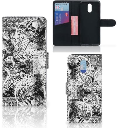Telefoonhoesje met Naam Nokia 2.3 Skulls Angel
