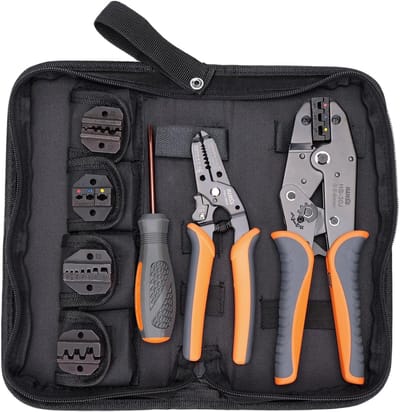 Krimptang Set - 5-in-1 Gereedschap - Elektrische Installatie - Geïntegreerde Stripper Cutter - 0.5-6 mm²