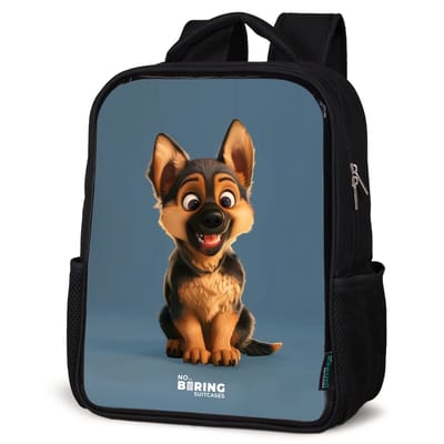 NoBoringSuitcases.com® - Rugzak zwart - Schooltas jongen & meisje - Hylke herder - Rugtas voor school - Boekentas kind - Schoolrugzak - Kinderrugzak