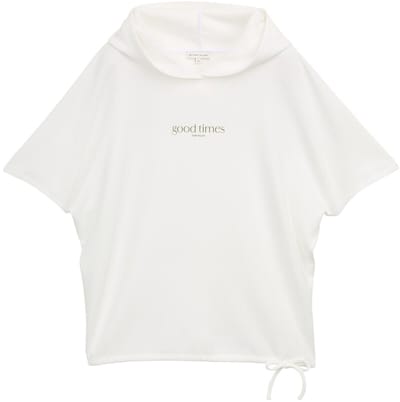 Tom Tailor - T-shirt met capuchon - Maat XS - Whisper White