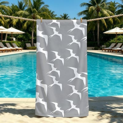Meeuw Handdoek Dierlijk Voor Schattige Buiten Kamperen Strandhanddoek Super Absorberend Sneldrogend Zomerhanddoek STJ40x70CM