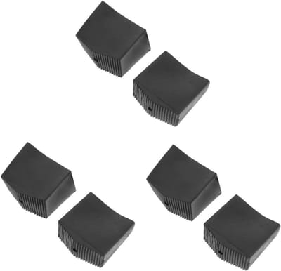 Ladder Voetkussens - Ladderpoten Beschermers - Vloeren Beschermen - Antislip Verdikt Ontwerp - 5.3X5X2.9CM - Zwart