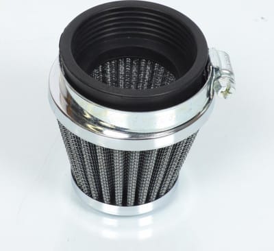 Cornet filtre à air conique chromé Ø55 pour moto vintage old school Vicma E8A9920S2B