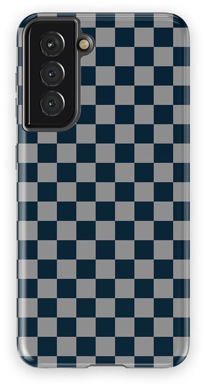 Design Hoesje Samsung Galaxy S21 | Geschikt Voor Mag | Tiny Squares Checkered Print | Backcover Samsung Galaxy S21 Urban Grid
