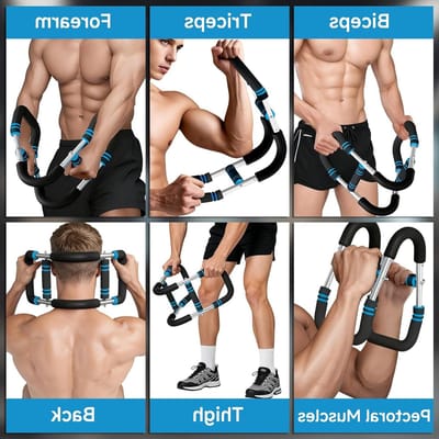 Verstelbaar Borsttrainingsapparaat 18-50 kg, Draagbare Armtrainer voor Thuisgebruik, Effectieve Fitnessapparatuur voor Krachttraining en Spieropbouw
