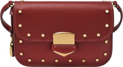 FOSSIL Schoudertas Lennox Flap Crossbody Scarlet Wijnrood