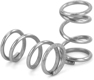 Drukveren 10 mm veer van roestvrij staal 304 draaddiameter 0,7 mm buitendiameter 6 mm veerkracht 1,8 kg 20 stuks