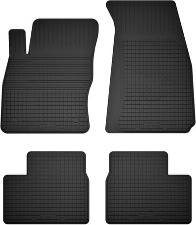Wielganizator BasicProtect Serie - Rubber Automatten - 1,5 cm Rand - 4 stuks - Voor Hyundai i30 III