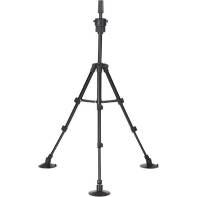 Trépied de support de perruque avec ventouses, Mini support de tête de Mannequin réglable noir
