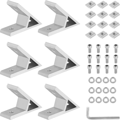 6 Stuks Aluminium Profiel Hoekverbindingen 45 Graden voor 3030 Profielen