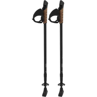 NECASIL 1 Paar Wandelstokken Aluminiumlegering Wandelstokken Super Licht Sterke Vergrendeling Wandelstok voor Buitensporten black