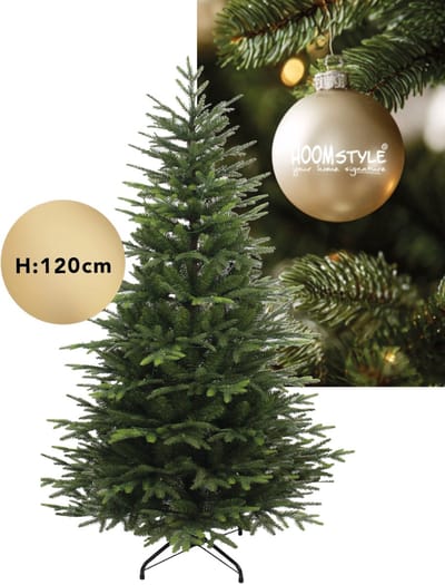 HOOMstyle Kerstboom Excellent Slim - kunstkerstboom smal - mix pvc/pe - H120 x Ø75 cm