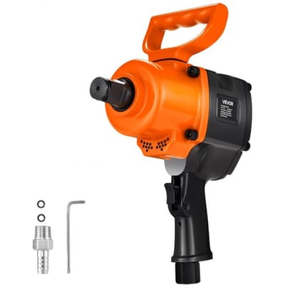 VEVOR Luchtslagsleutel, 1-Inch Aandrijving, Slagpistool met Dubbele Hamer, tot 1626 Nm Omgekeerd Koppel, 4600 Tpm 6-Versnellingen Pneumatische Slagsleutel voor Zware Autoreparaties en Onderhoud