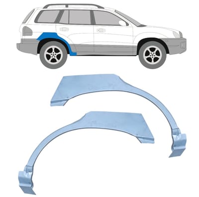 Reparatiepaneel achterspatbord voor Hyundai Santa Fe 2001-2006 / Links + Rechts
