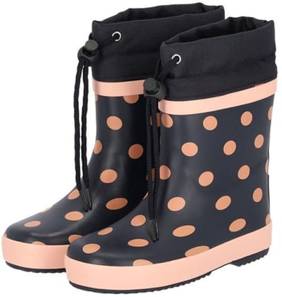Xqboots Meisjeslaars Gevoerd Stip Marine - Laarzen - 21/22