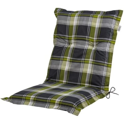 LIVARNO Tuinstoelkussen lage rug Valencia/Miami 97 x 47 cm (Groen/geruit)
