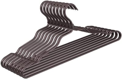 Kledinghangers 16 stuks - Stevige hangers - Kleding opbergen - Antislip groeven - 42 cm - Aluminium