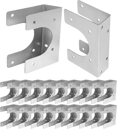 Profielverbinder 20 stuks - Verstevigingsplaat Nagelplaat - Frameconstructie Verstevigen - Weerbestendige Constructie - 12.7 cm Lengte - Metaal