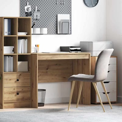 vidaXL - Bureau - Artisan - Eiken - 90 - x - 50 - x - 76 - cm
