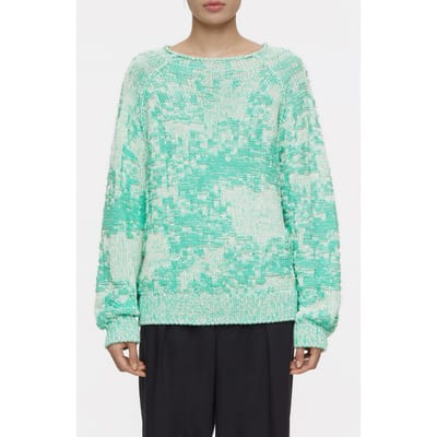 Closed Crew Neck Long Sleeve Knits Green Kick Size: S | Sweaters Outlet | Dames | Wit