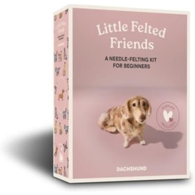 Little Felted Friends: Dachshund: Dog Needle-Felting Beginner Kits With Needles, Wool, - Alyson Gurney