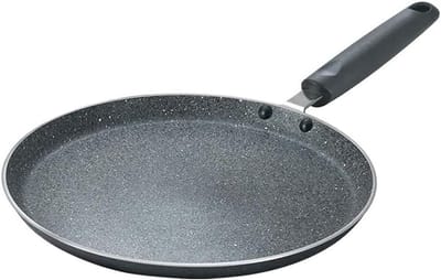 Koekenpan - Plat koekenpan - Pannenkoeken bakken - Met anti-aanbaklaag - 30 cm - Zwart