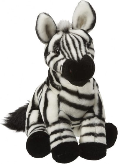 Nature Planet pluche zebra knuffel - 27 cm - Dieren speelgoed knuffels