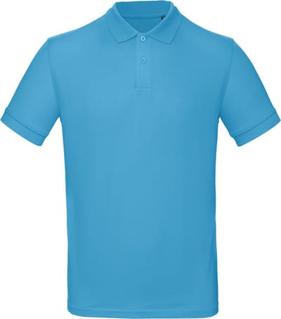 B&C Men's organic polo shirt CGPM430 - Very Turquoise - L