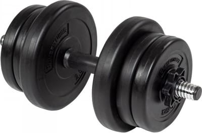 Duke Fitness Dumbbell Set 10 kg – 30mm boring - Stersluiter- 9delig- Halterset met Verstelbare Gewichten – Ideaal voor Krachttraining Thuis