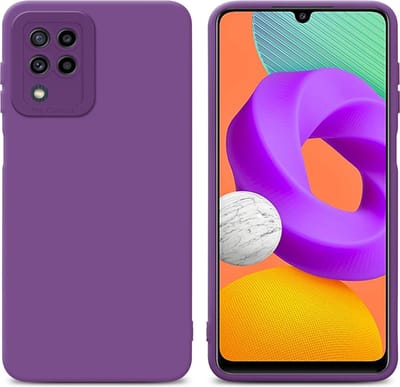 Cadorabo Hoesje geschikt voor Samsung Galaxy M22 / M32 4G in FLUID MAT PAARS - Beschermhoes gemaakt van flexibel TPU silicone Cover Fluid Case