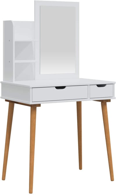 vidaXL - Kaptafelset - FAUSKE - 3 - st - Wit - 76 - x - 50 - x - 143 - cm