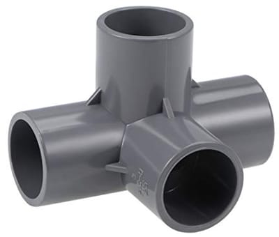 Hoekaansluiting T PVC 25 mm - 10 Stuks - Ideaal voor Meubelverbindingen en Irrigatie