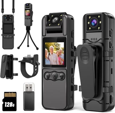SCH® Bodycam - Cam - Zwart - 16cm x 11cm x 5cm