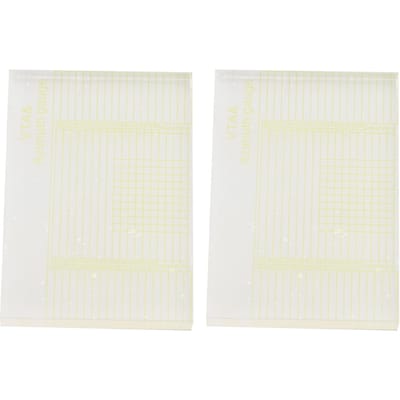 2 pièces Indicateur d'azimut VTA Haute Définition Transparent Haute Précision Règle d'azimut VTA pour Platine Vinyle beige