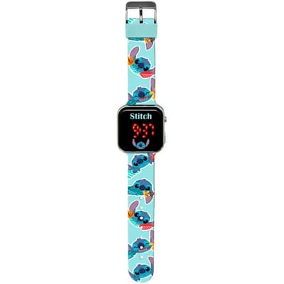 Disney Stitch Led Pols Horloge - Uurwerk voor Meisjes en Jongens Blauw